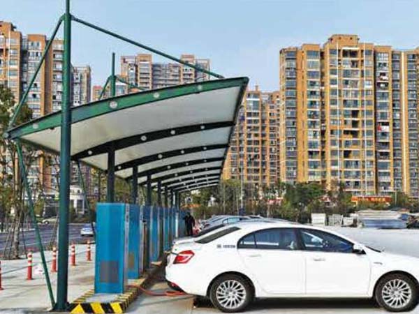 膜結構汽車充電樁系列